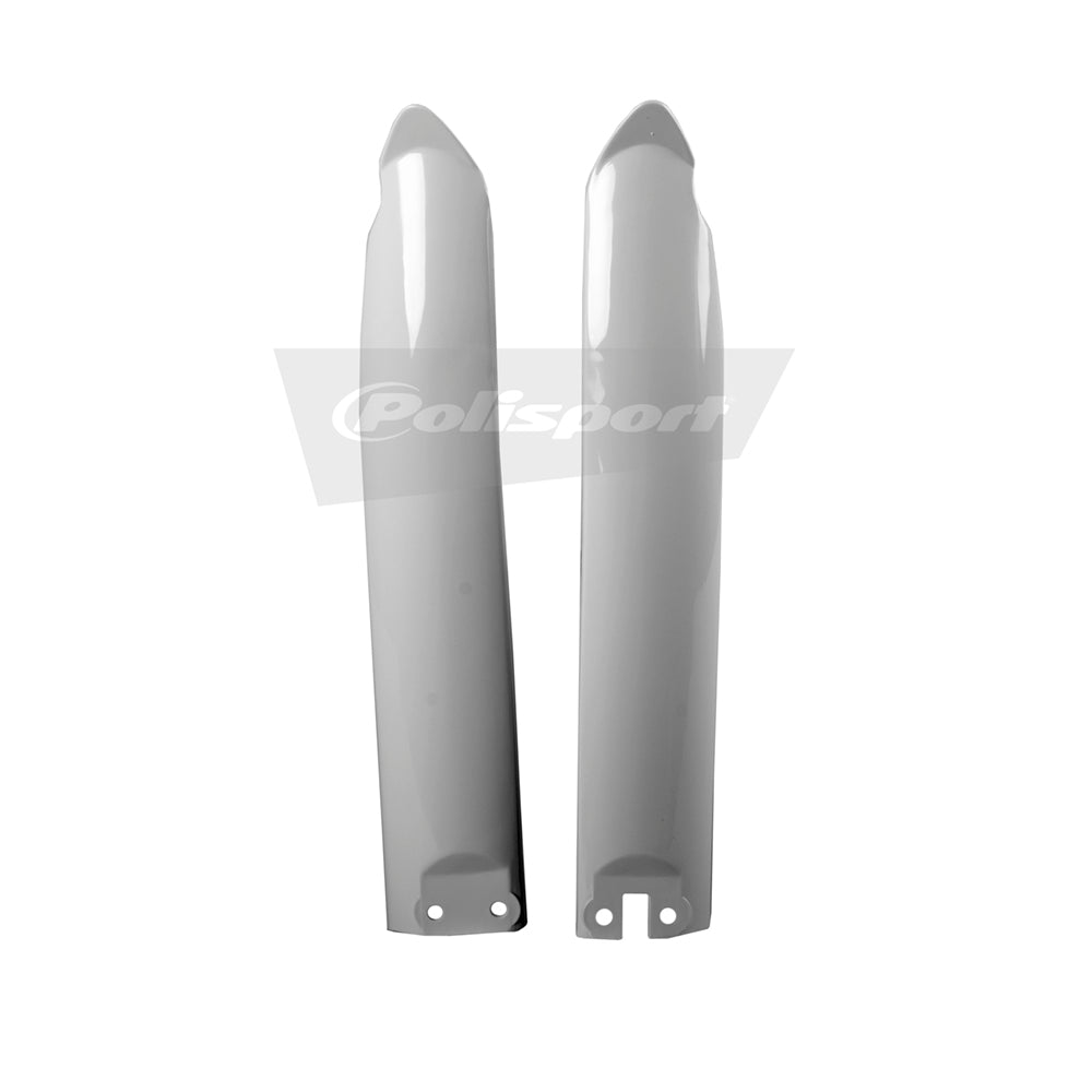 Polisport Plastic Lower Fork Guards For Kawasaki KX 500 1994-2003 OEM Color White